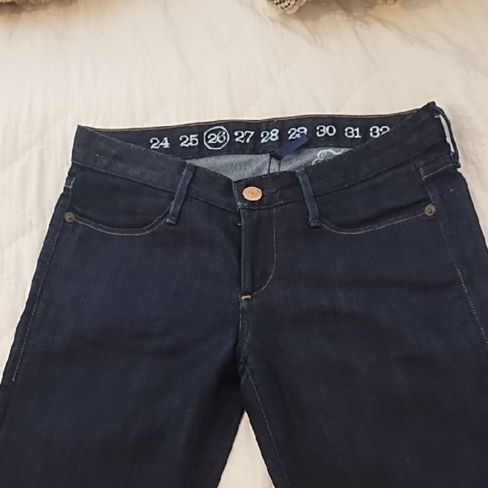 Earnest Sewn High Rise Dark Indigo Jeans